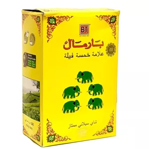 چای سیاه بارمال پاکت ساده 100 گرم BHARMAL مدل پنج فیل FIVE JUMBO