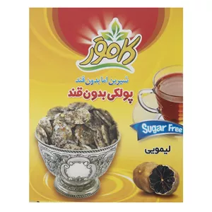 پولکی بدون قند لیمویی کامور مقدار 150 گرم