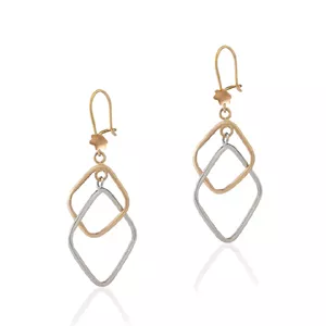 گوشواره طلا تاج لوزی