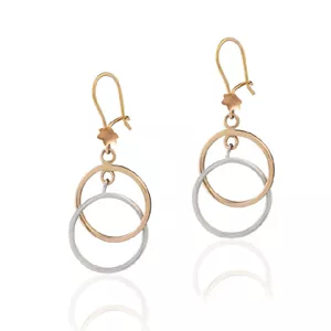 گوشواره طلا تاج دایره