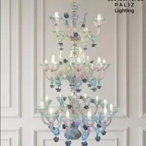 لوستر مورانو کریستالی دست ساز