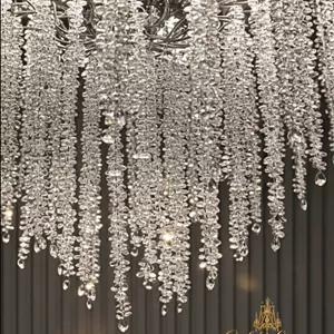 لوستر کریستالی مدل درختی (برفی) وارداتی بدنه کروم