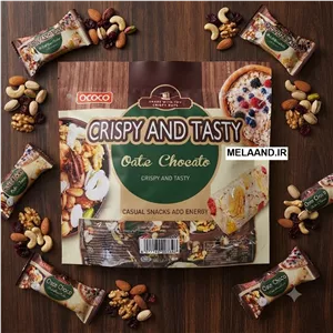 شکلات غلات رژیمی اوت چوکو طعم آجیلی – مدل آجیلی ۴۰۰ گرم | Oat Choco Healthy Grain Chocolate 400g