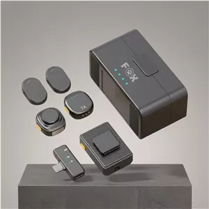 میکروفون یقه ای بیسیم دوکاربره فوکس Wireless Microphone FOX 770PRO