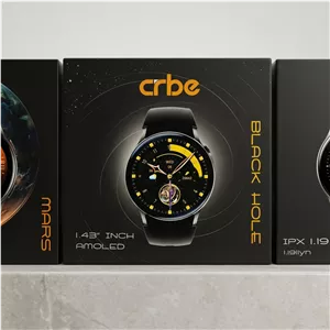 ساعت هوشمند کربی مدل CRBE Black Hole صفحه 1.43 اینچ AMOLED