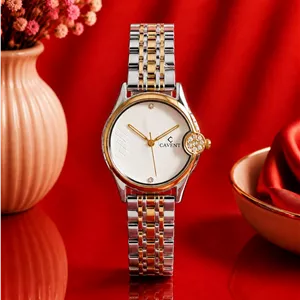 ساعت مچی زنانه کاونت بند فلزی (zz) کد W1254 فول استیل  تاریخ دار  موتور بلک  (کوارتز دقیق  ضد آب و مقاوم در برابر پاشش آب شیشه ضد خش سافایر بند رولکسی