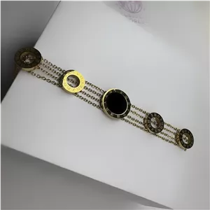 دستبند زنانه بولگاری استیل