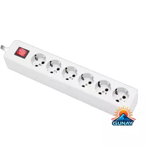 سیم سایر 6 خانه ارت دار مدل شهاب 5 متری پارت الکتریک