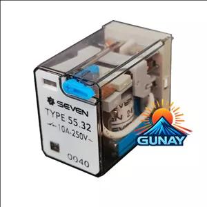 رله 8 پایه کتابی مدل MY2N بوبین 24VDC سون الکتریک