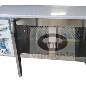 خرید یخچال میز کاری 190 سانتی تمام استیل با ضمانت 1 ساله