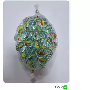 تیله سه پر پرچمی متوسط 50عددی