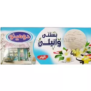 بستنی پاستوریزه وانیلی ( با چربی نباتی ) خانواده دومینو [ 565 گرم ]