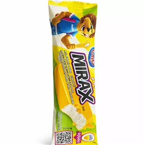 بستنی میرکس وانیلی با روکش موزی برند میهن وزن محصول ( 54g )