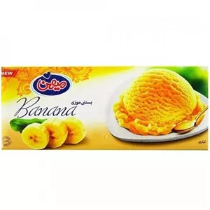 بستنی پاستوریزه موزی ( مخلپط با چربی نباتی ) از برند دومینو وزن محصول ( 500 گرم )