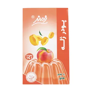 پودر ژله فرمند با طعم هلو حاوی ویتامین ( 100 ) گرم