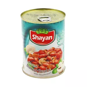 کنسرو لوبیا با قارچ ( 350 ) گرم شایان