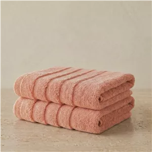 حوله دست و صورت 80*40 دیمورا مدل ونیز رنگ گلبهی