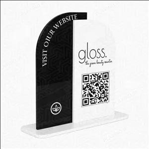 استند کیو آر کد (qr code) پلکسینو مدل آرتین