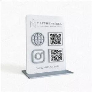 استند کیو آر کد (qr code) پلکسینو مدل رونا