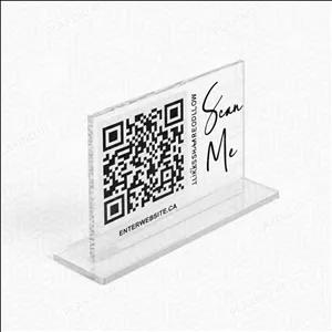 استند کیو آر کد (qr code) پلکسینو مدل مهتاب