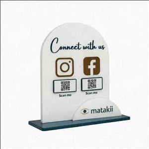 استند کیو آر کد (qr code) پلکسینو مدل پادیر