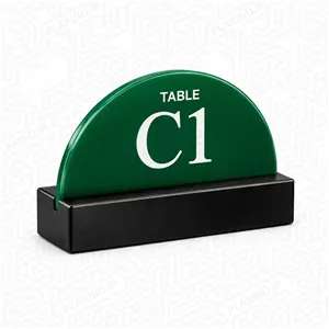 استند منو پلکسینو مدل کلاه فرنگی
