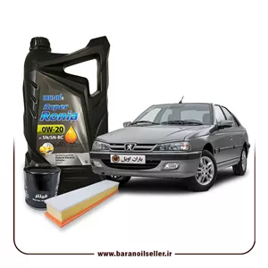 پکیج کامل سرویس پژو پارس موتور XU7P _ روغن موتور سوپر رونیافیلتر هوا و روغن اصلی