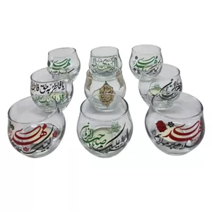 جاشمعی کوزه ای طرح های مهدوی و طرح حول حالنا بظهور المهدی عج-ارتفاع و قطر 7سانت کد 104105