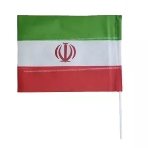 پرچم ایران-پرچم دستی پارچه سوزنی30در40سانت-بسته 25تایی کد 104651