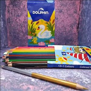 مدادرنگی 12 عددی دلفین با 13 رنگ