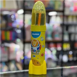 مداد رنگی موشکی اسکول فنس 24 رنگ