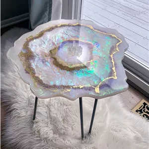 میز جلو مبلی چوبی رزینی