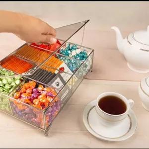 باکس تیبگ دمنوش و تنقلات شیشه ای