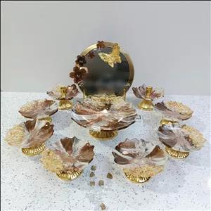 هفت‌سین رزینی مرمر قهوه ای