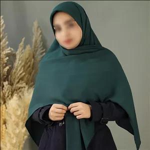 روسری نخی وال گل درشت حاشیه دار A8236