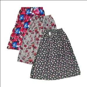 دامن زنانه گلدار قد 100(مدل EA13-7)