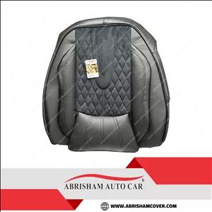 روکش صندلی تارا طرح آئودی چرم وسط مخمل مشکی