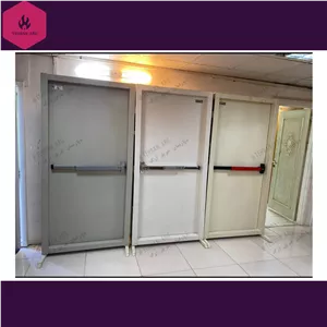 درب ضد حریق سفید و کرم درب آتش نشانی