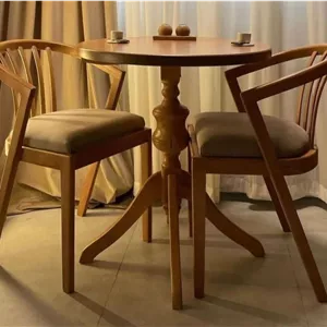 میز ناهار خوری چوبی ۲ نفره مینیمال مدل دیانا