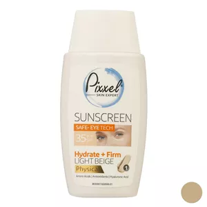 کرم ضدآفتاب رنگی دور چشم و صورت پیکسل SPF35 مدل Physical، حاوی محافظ UVA ،  PA و UVB، ضد پیری، مرطوب‌کننده، مناسب انواع پوست حجم 50 میلی‌لیتر