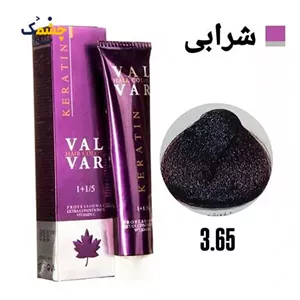 رنگ مو وال وار شرابی تیره سری شرابی شماره 3.65 حجم 120 میلی لیتر