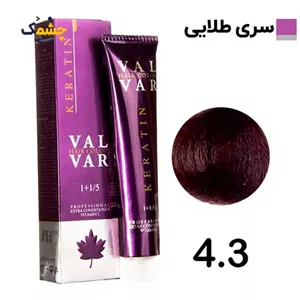 رنگ مو وال وار قهوه ای طلایی متوسط سری طلایی شماره 4.3 حجم 120 میلی لیتر
