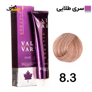 رنگ مو وال وار بلوند طلایی روشن سری طلایی شماره 8.3 حجم 120 میلی لیتر