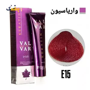رنگ مو وال وار واریاسیون قرمز سری واریاسیون شماره E15 حجم 120 میلی لیتر