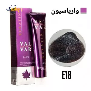 رنگ مو وال وار واریاسیون خاکستری سری واریاسیون شماره E18 حجم 120 میلی لیتر