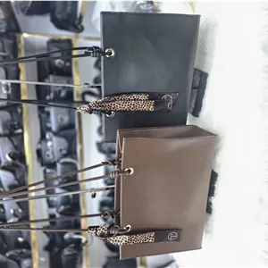 کیف دوتیکه بند طنابی شالدار