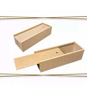 بیس خام MDF جعبه درب ریلی 6/5*8*22