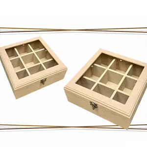 بیس خام MDF جعبه درب شیشه ای همراه پلکسی درب 9-303010