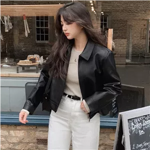کت چرم زنانه - محصول کد ۱۰۴