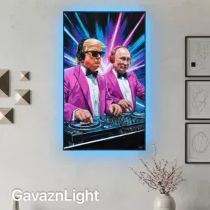 تابلو بک لایت پوتین و ترامپ